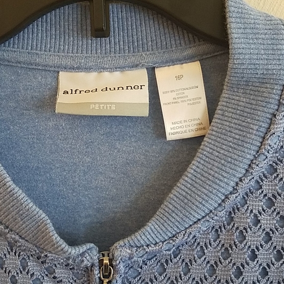 Alfred Dunner periwinkle jacket - Picture 2 of 10